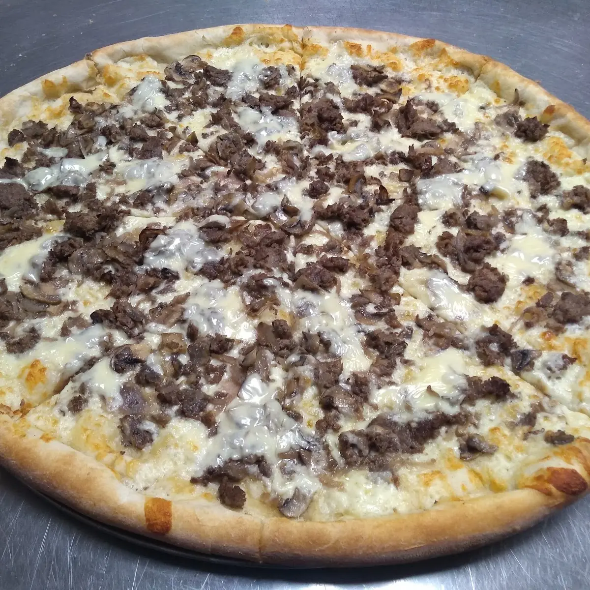 Al's Philly Cheesesteak Pizza