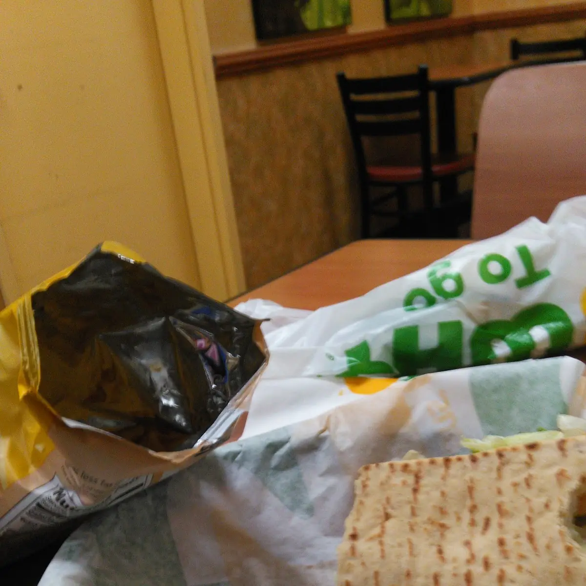 Veggie Wrap on Wheat Flatbread