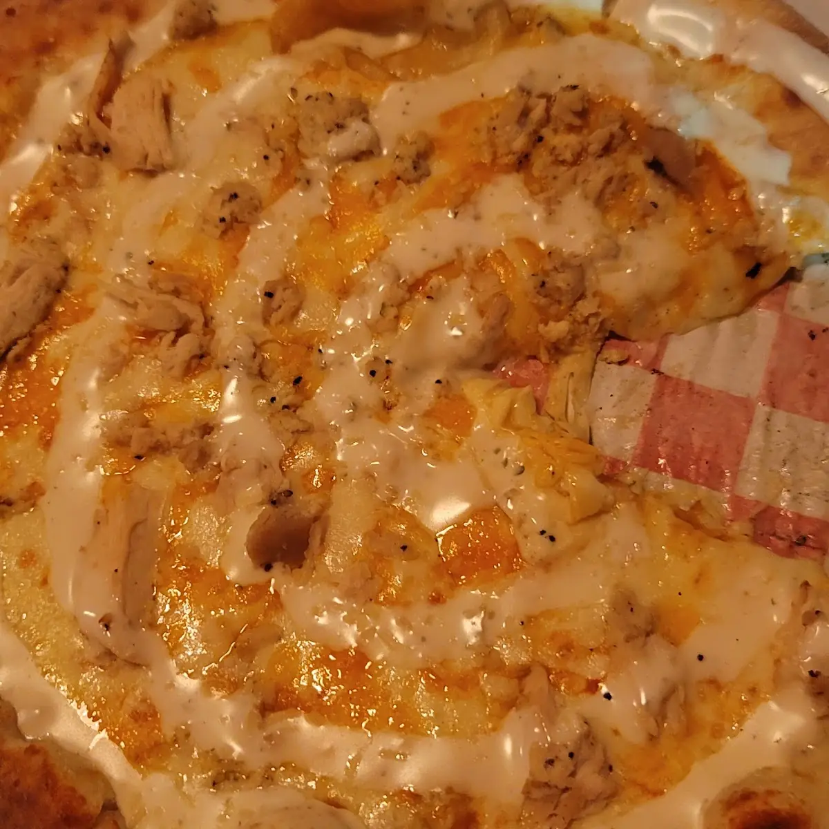 Buffalo Chicken Pizza with Extra Cheese