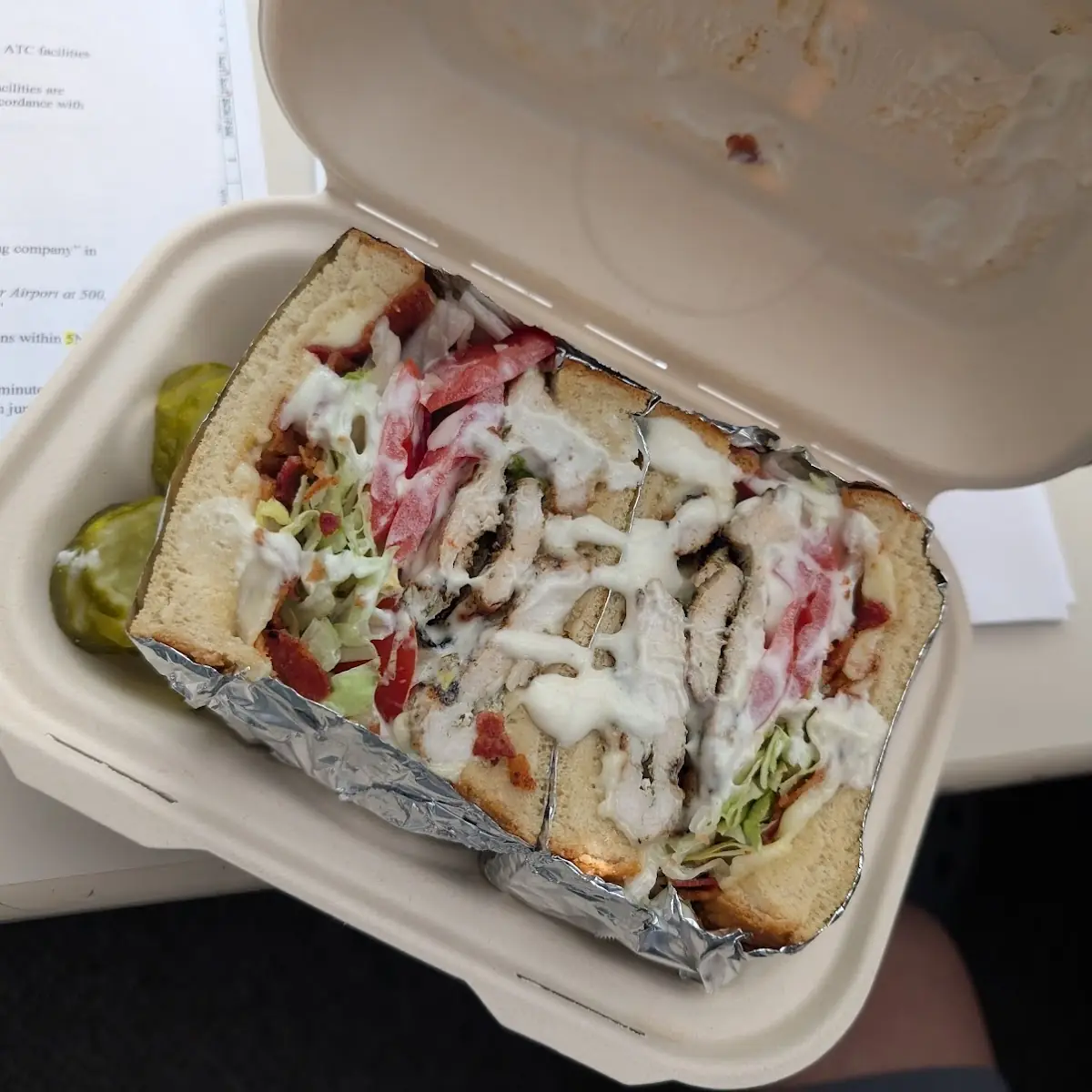 Chicken Bacon Ranch Sandwich