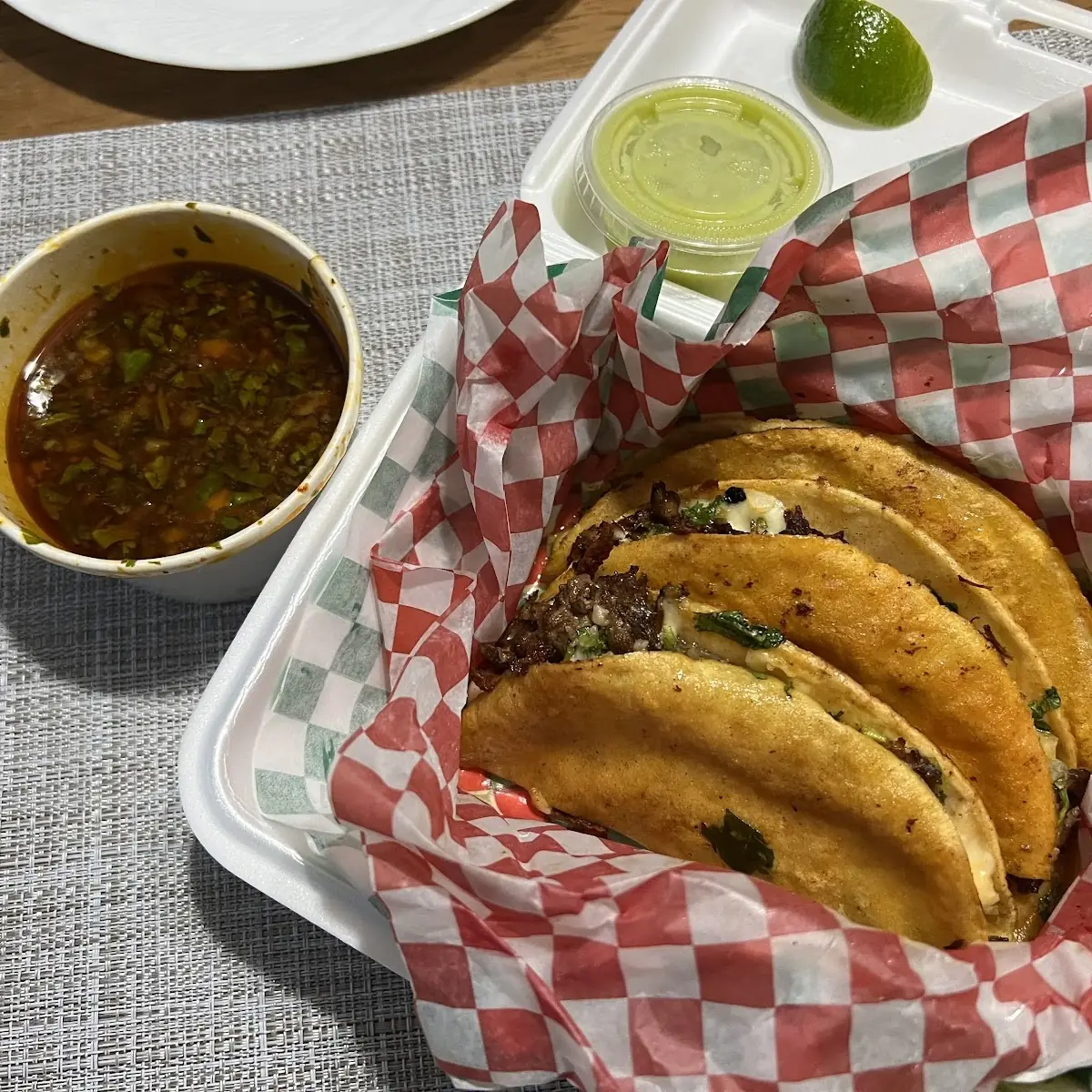 Birria Taco Plate, El Dorado Tacos