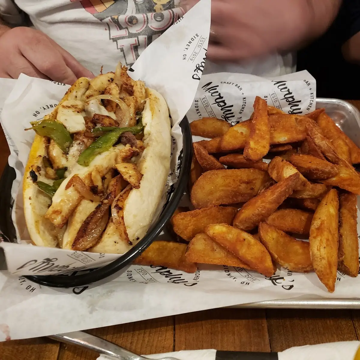Chicken Philly Cheese Steak Sandwich