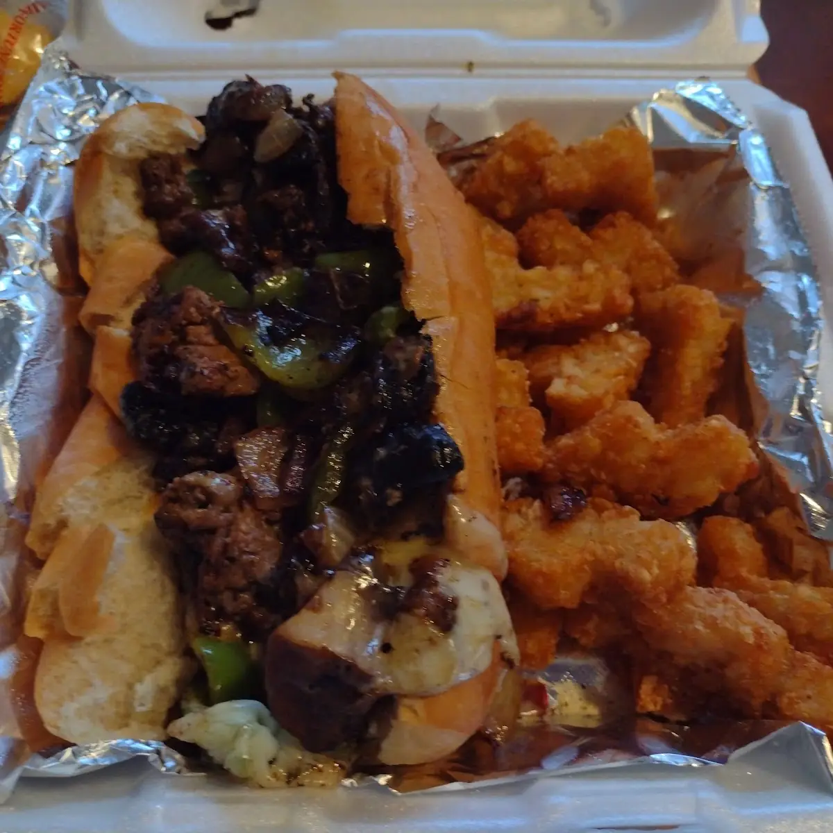 Philly Cheesesteak with Tots