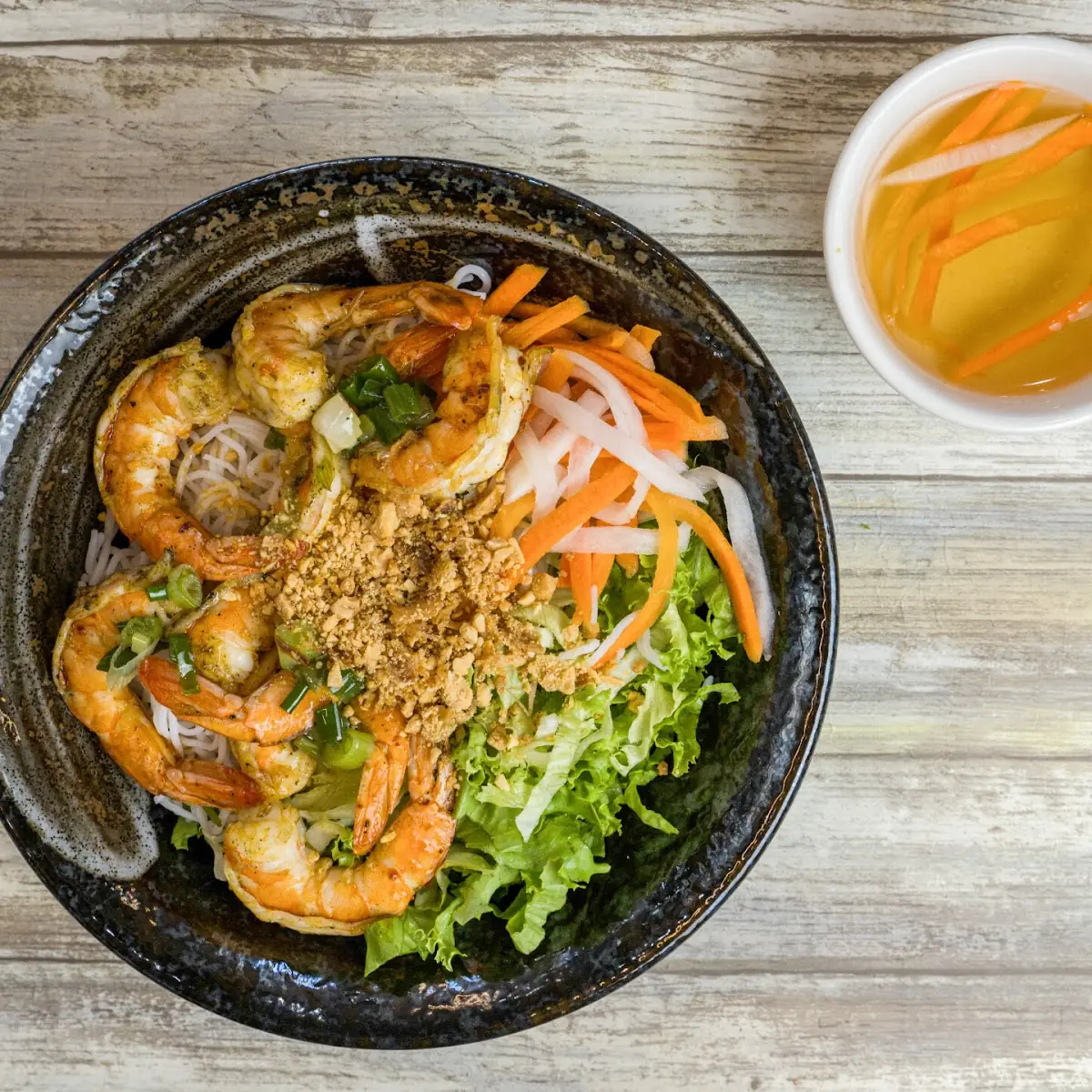 Bún Tôm Nướng Grilled Shrimp
