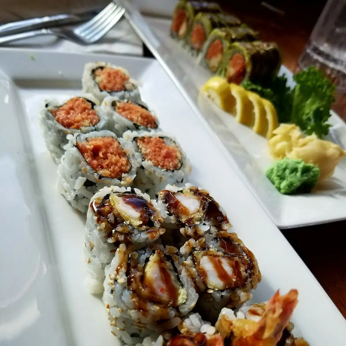 Eel Roll and Salmon Roll