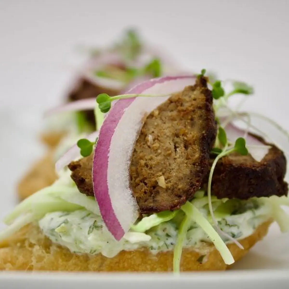 Lamb Gyro Crostini
