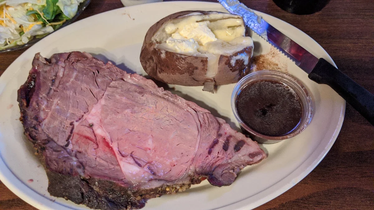 Prime Rib with Baked Potato