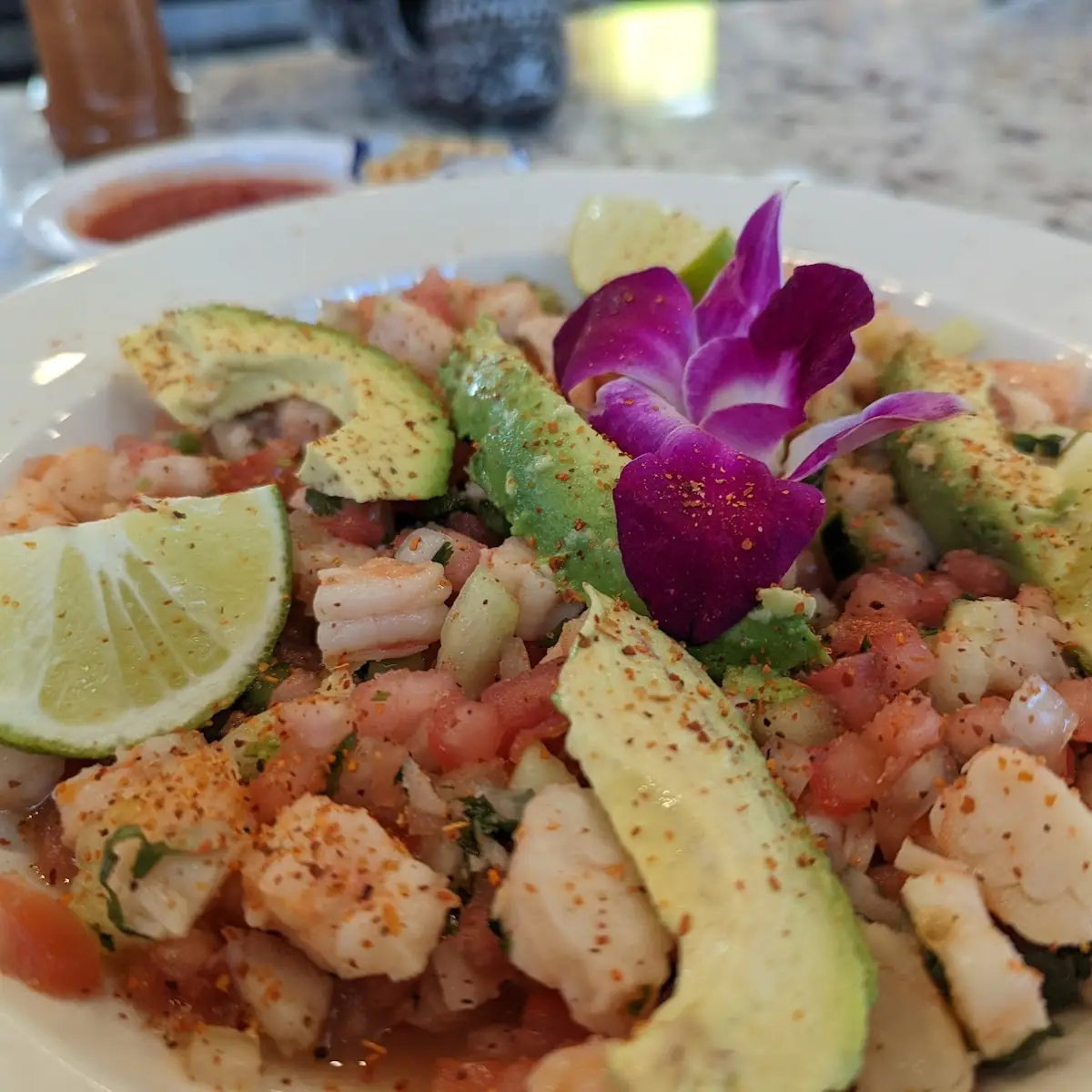 Shrimp Ceviche Flight