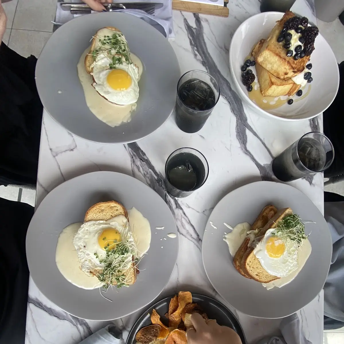 French Toast and Burger