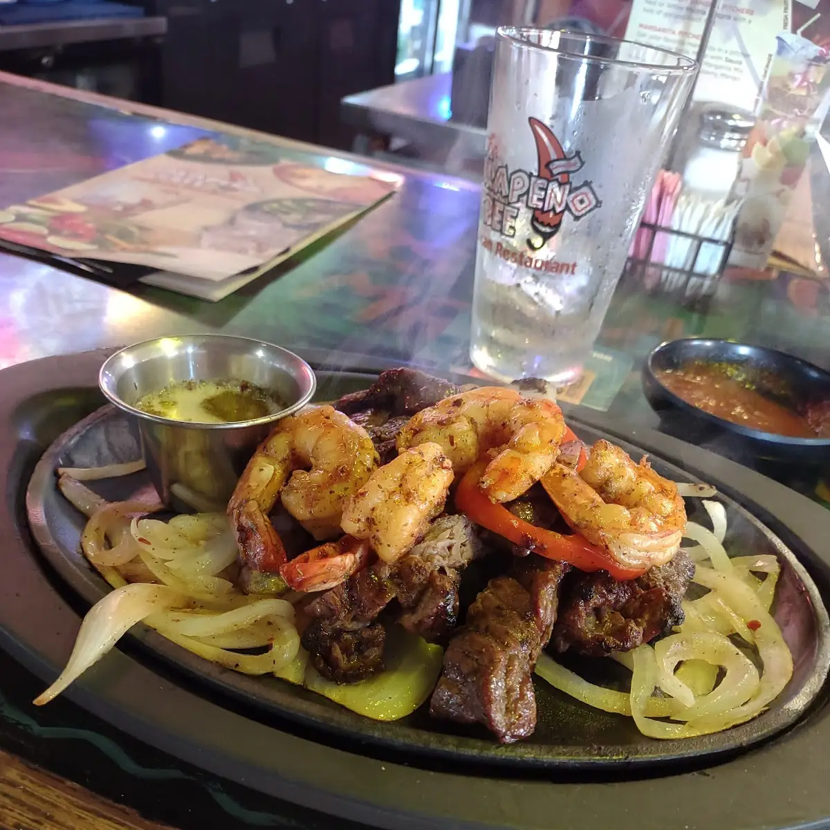 Steak and Shrimp Fajitas