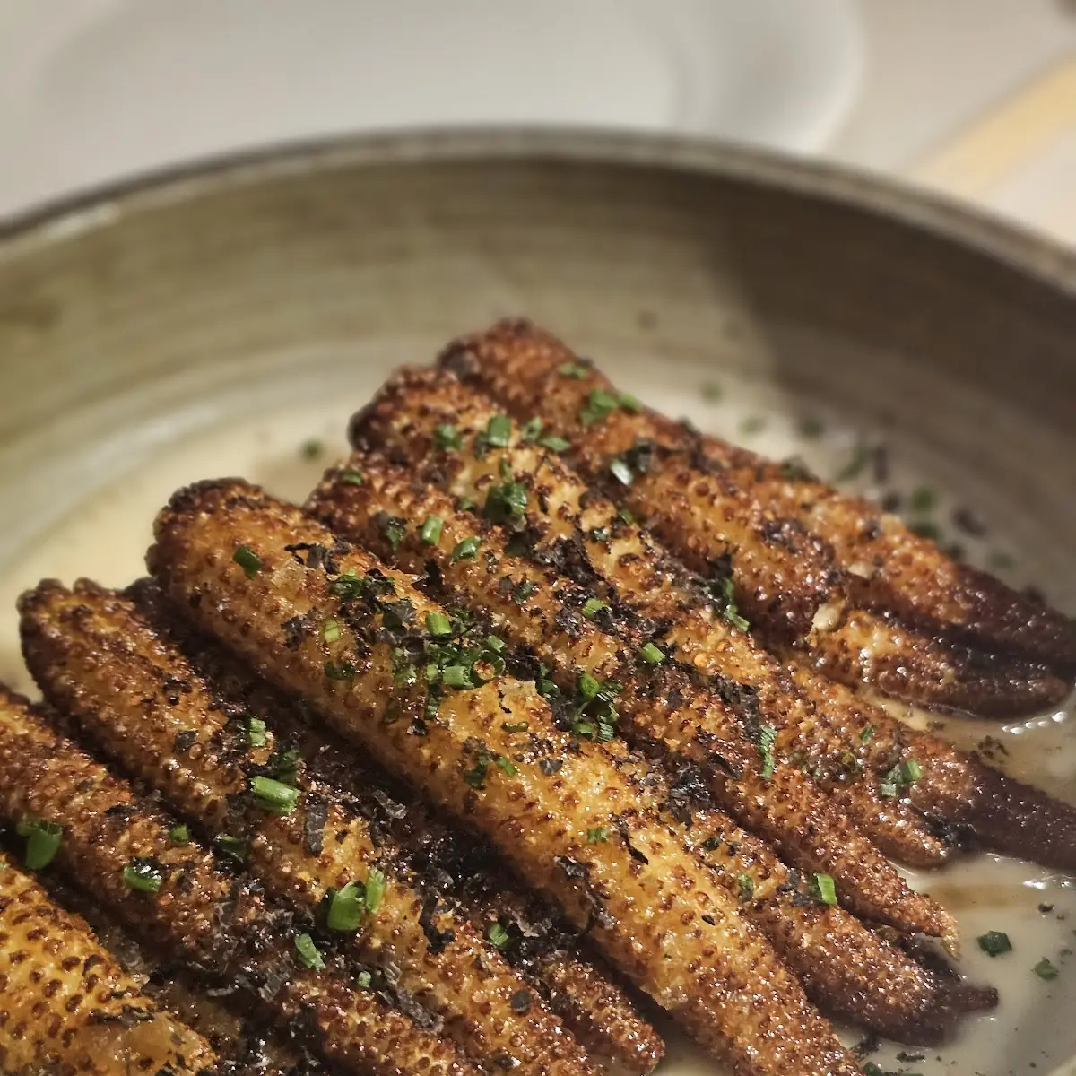 Roasted Baby Corn Truffle Honey