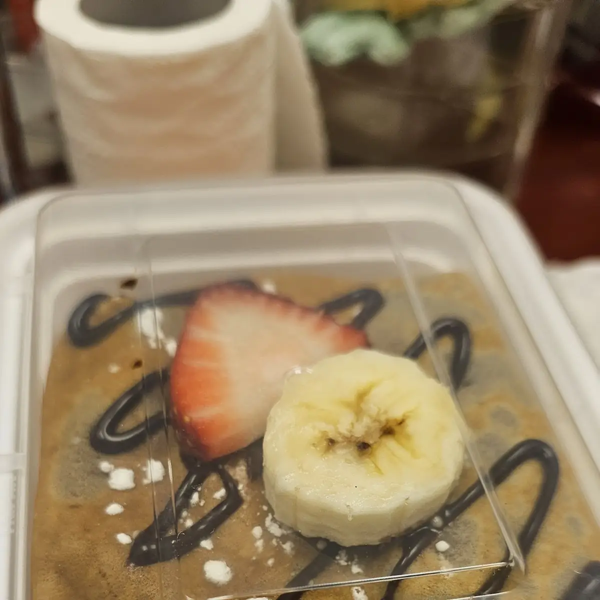 Straw-Nana Nutella Crepe