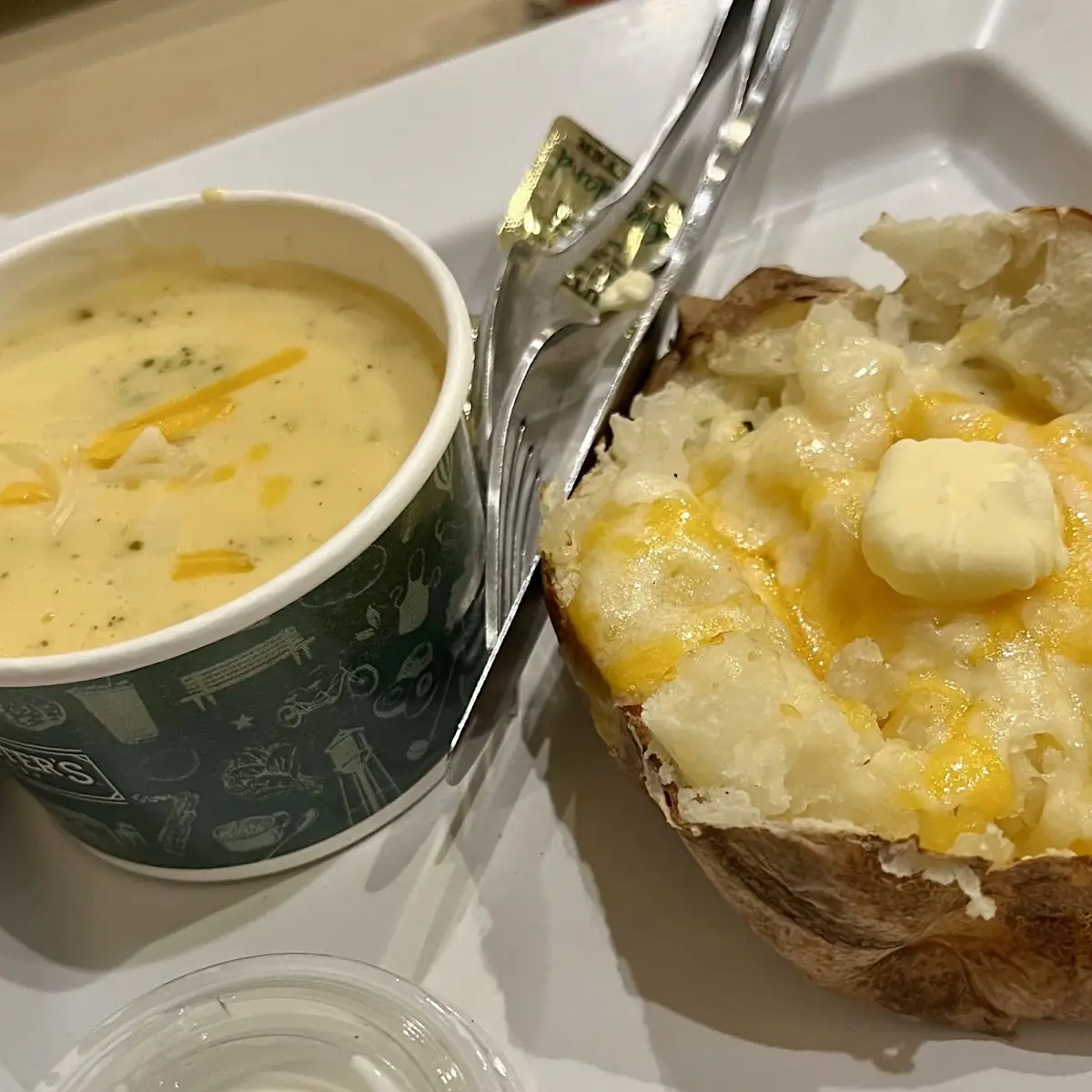 Soup and Baked Potato