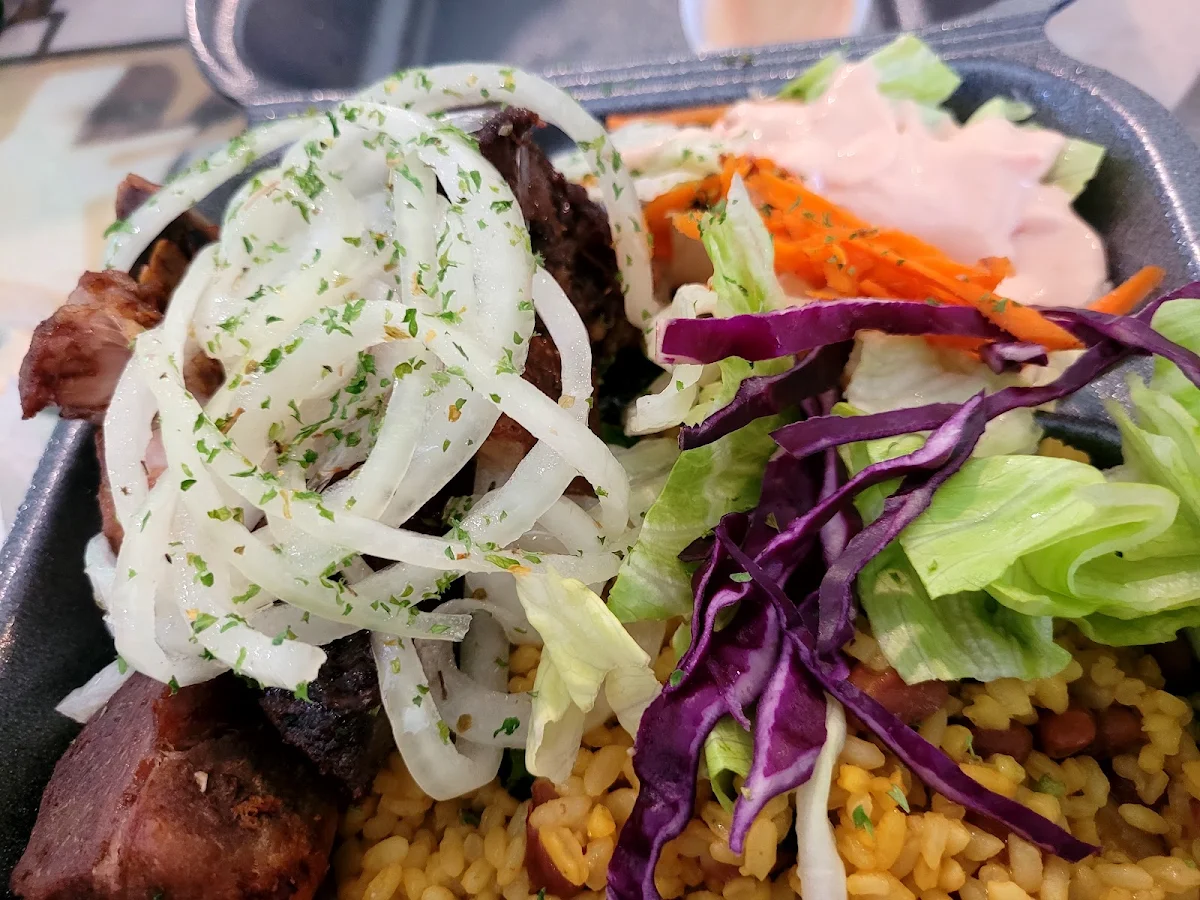 Carne Frita Con Arroz Mamposteao