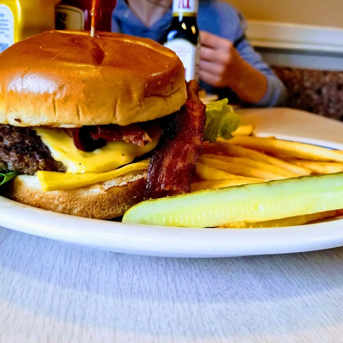 Bacon Cheeseburger with Fries