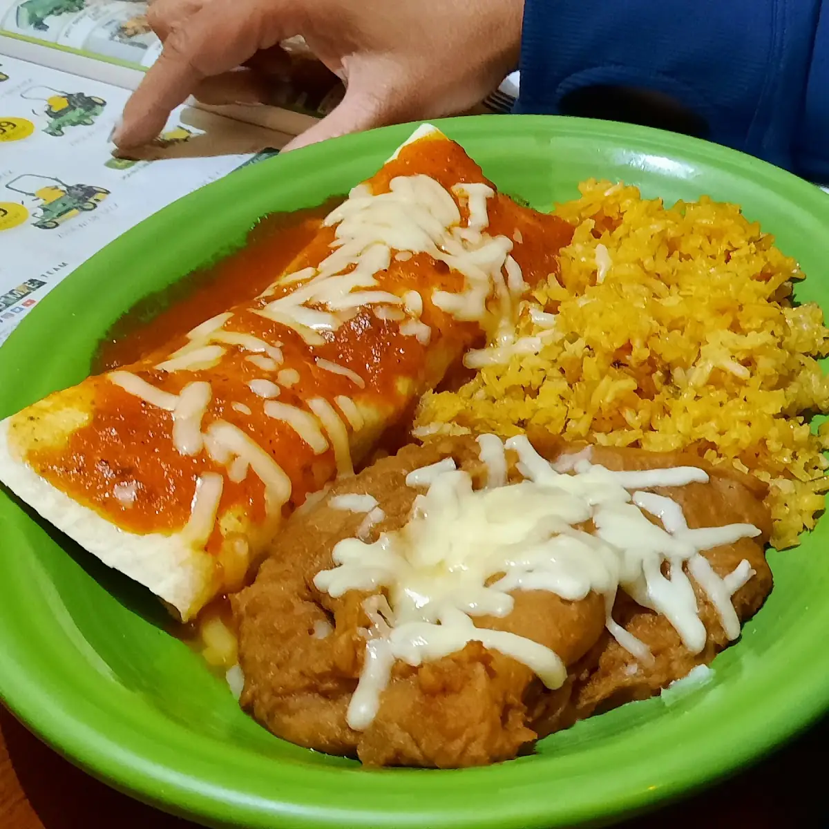Bean Burrito Rice and Beans