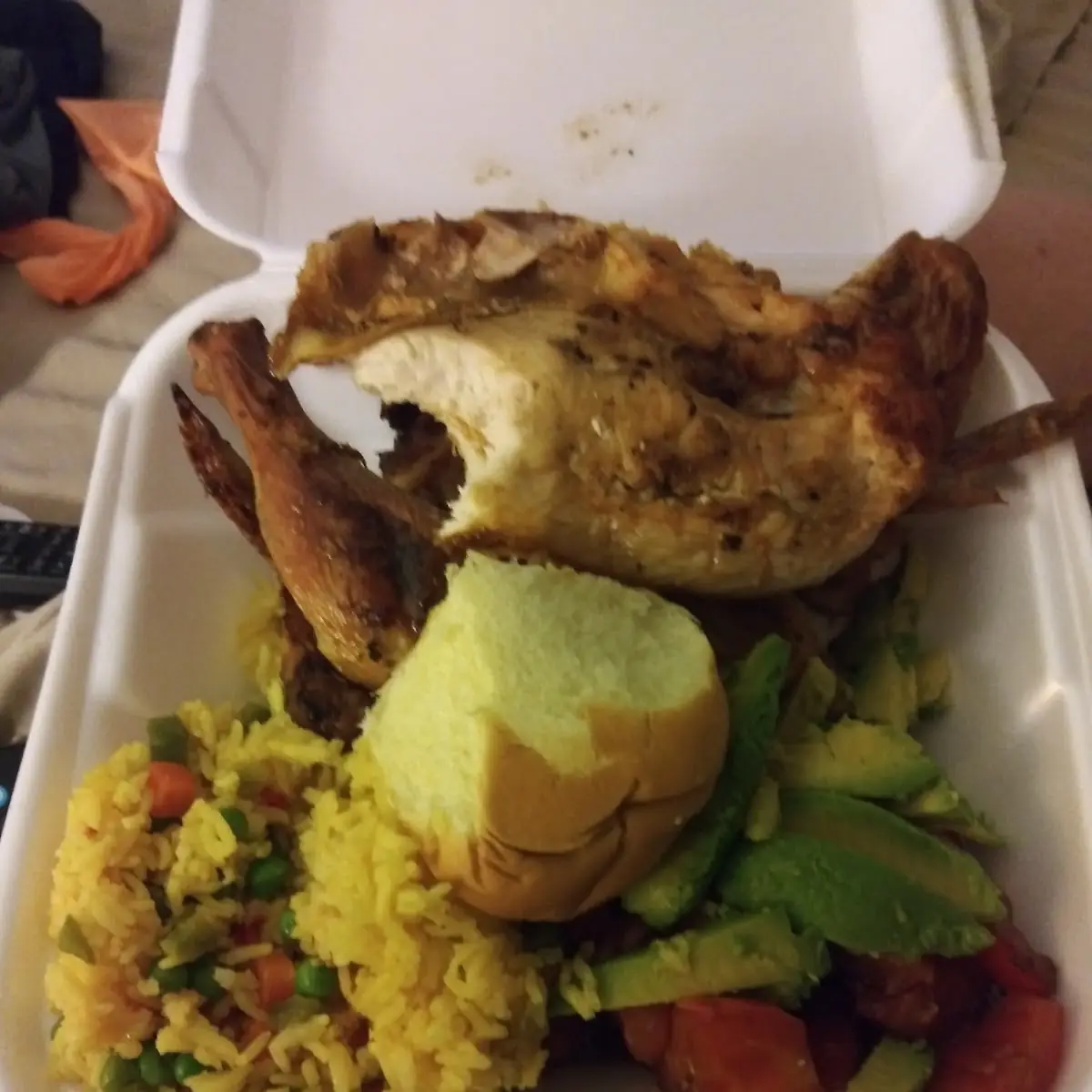 Grilled Chicken Rice and Peas Vegetables