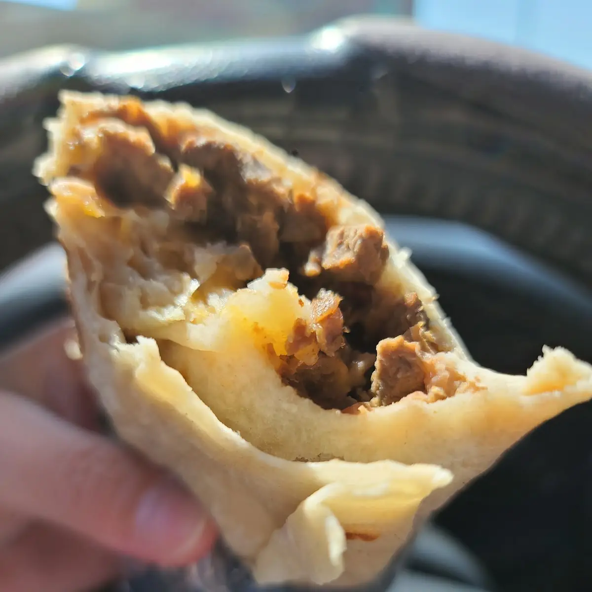 Potato Bean and Cheese Burrito