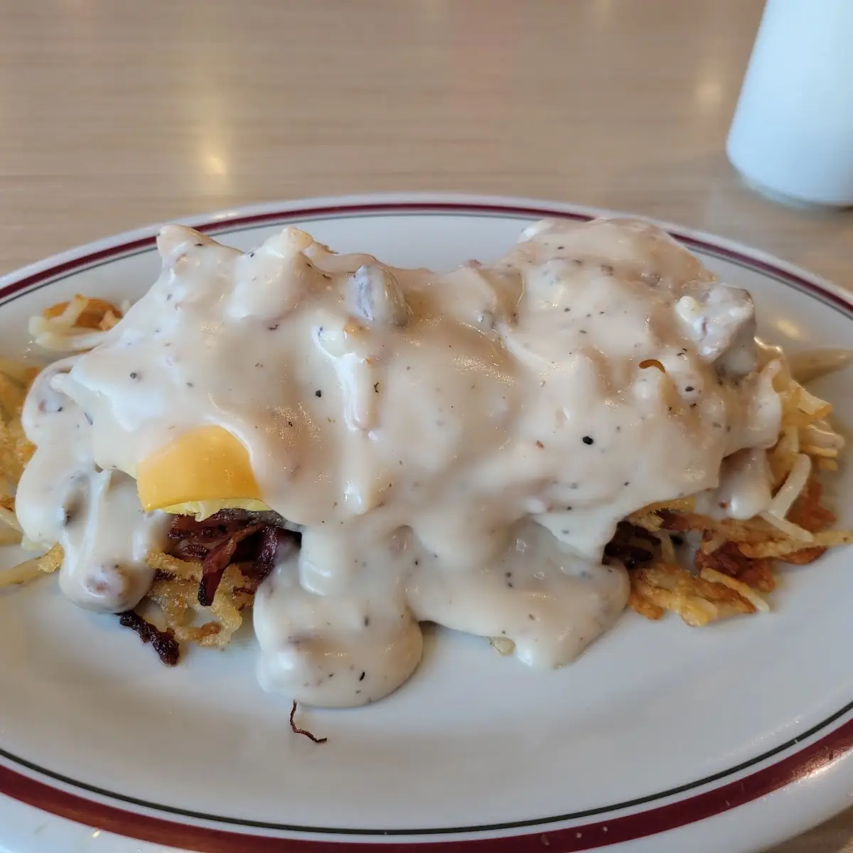 Stuffed Bacon and Sausage Hash Browns