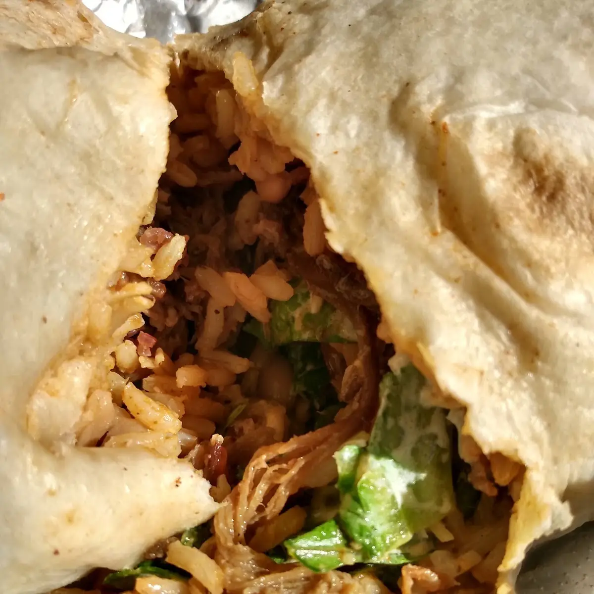 Adobo Chicken Burrito