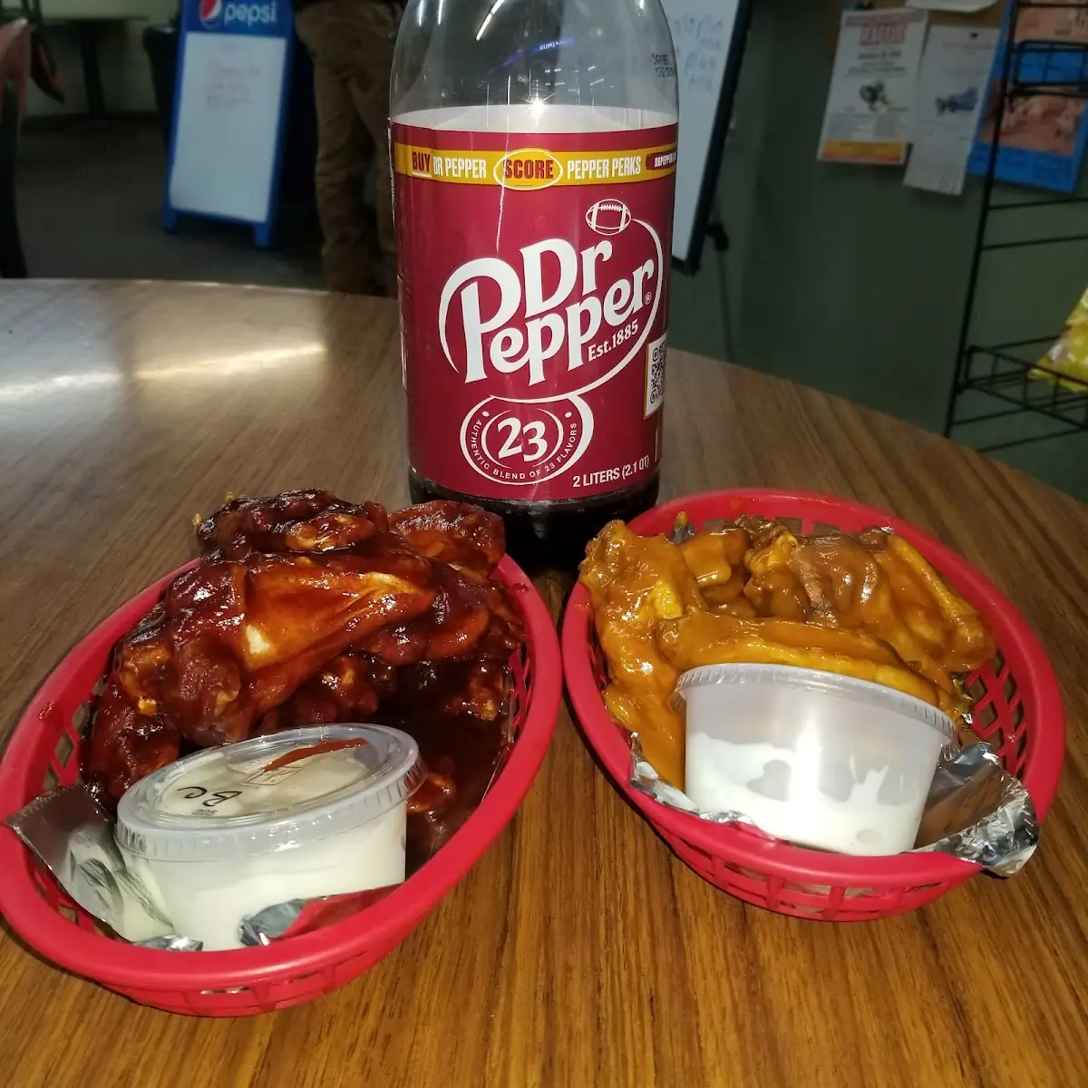 bbbq and Honey Mustard Chicken Wings