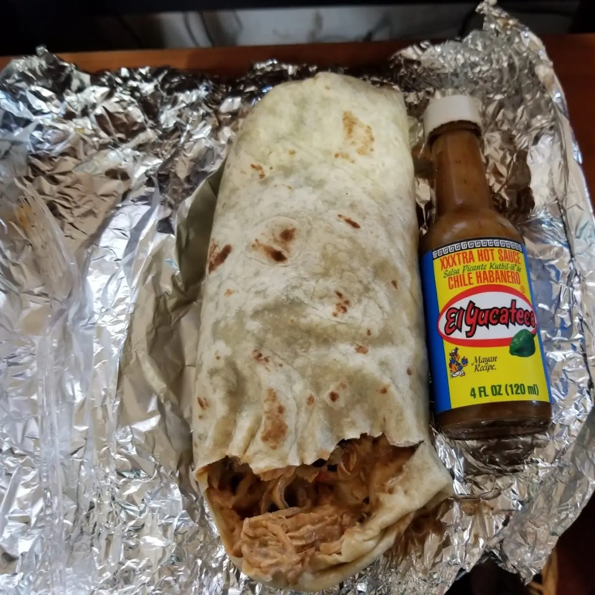 Steak and Chicken Burrito
