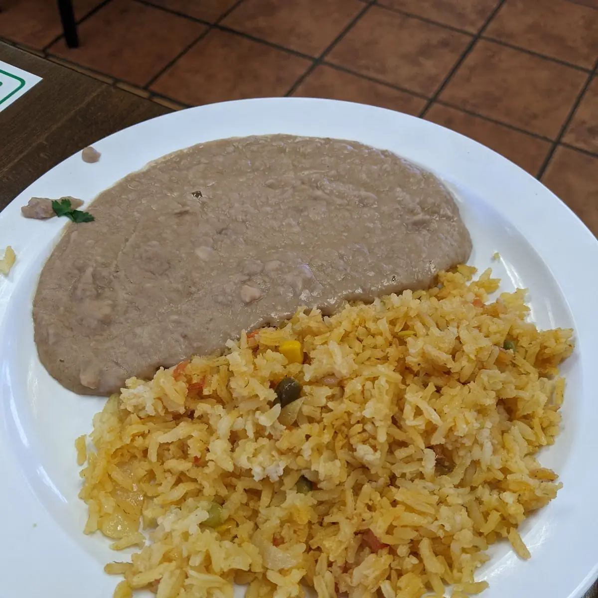 Refried Beans or Rice