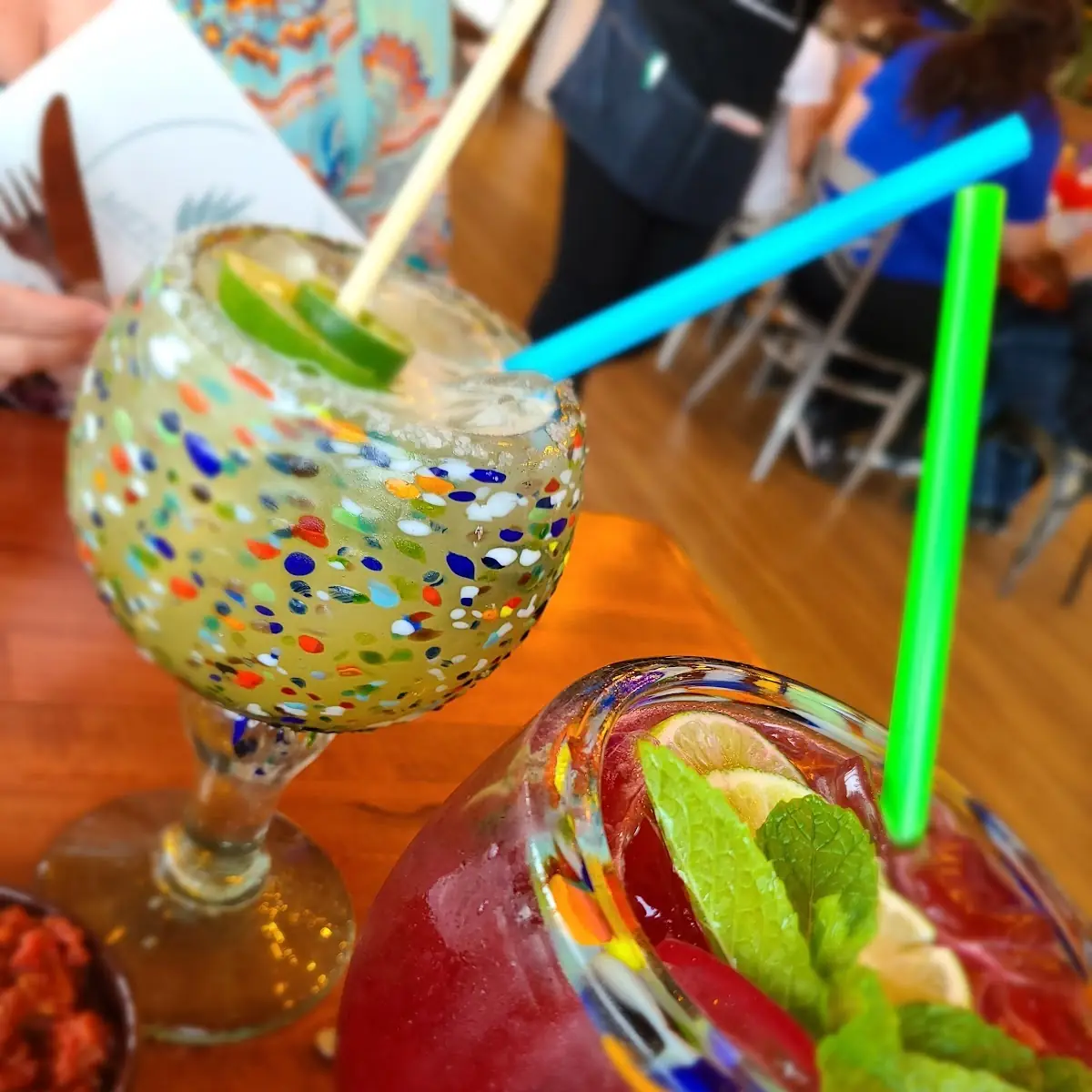 Spicy Margherita and Raspberry Mojito