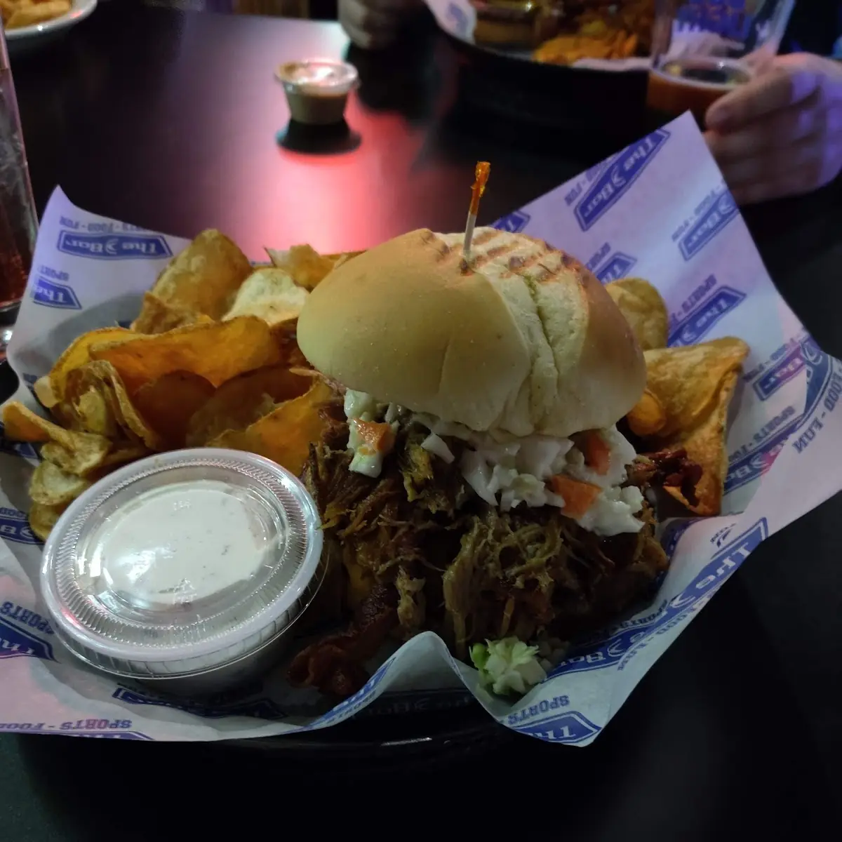 Barbecue Pulled Pork Burger