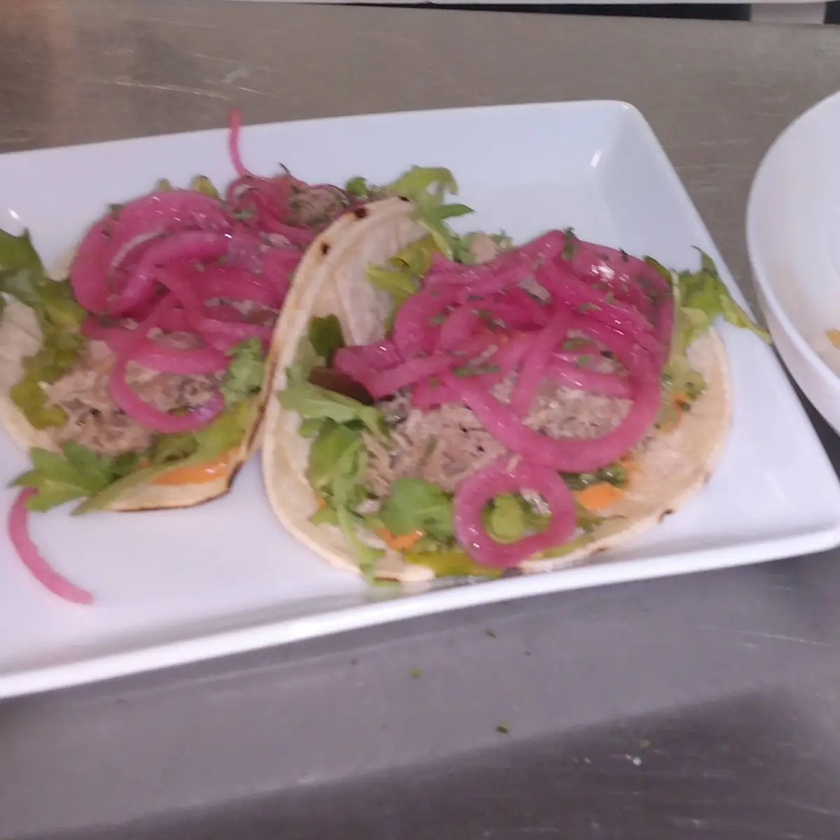 Duck Tacos and Garlic Fries