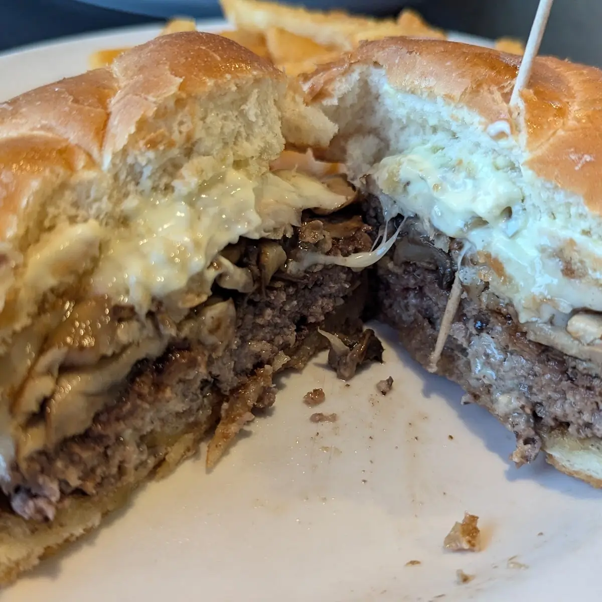Mushroom Swiss Burger