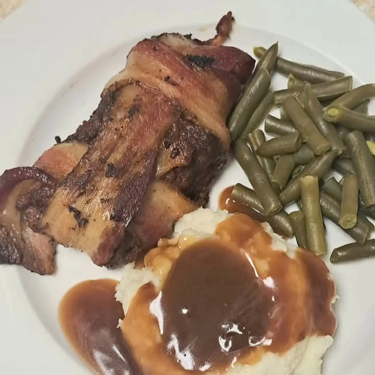 Mashed Potatoes and Green Beans