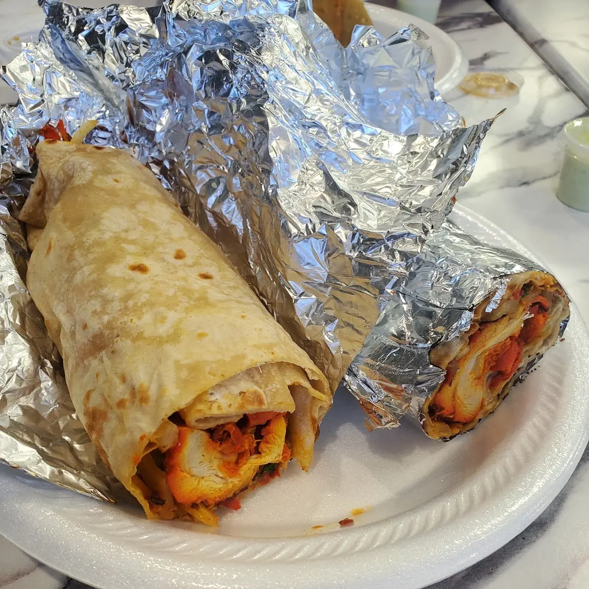 Chicken Malai Boti Roll