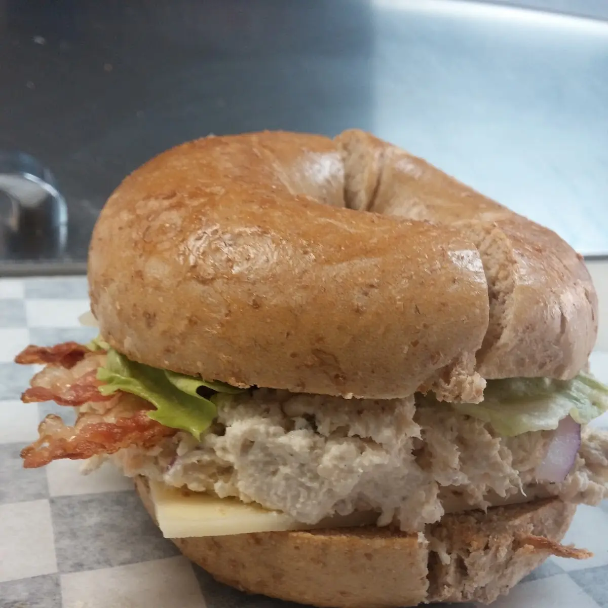 Chicken Salad Sandwich with Bacon