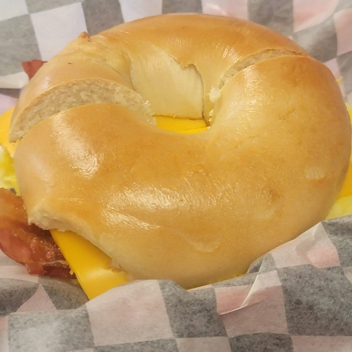 Ham Egg Cheese Cheese Bagel