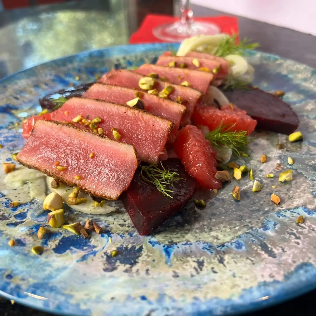 Seared Ahi Tuna Crudo