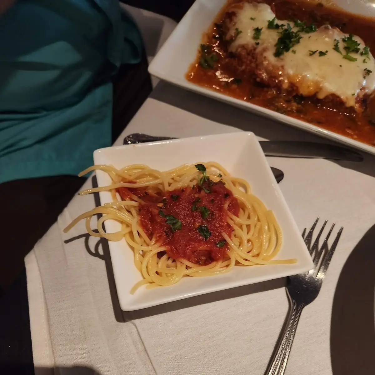 Pasta with Chicken Parmesan
