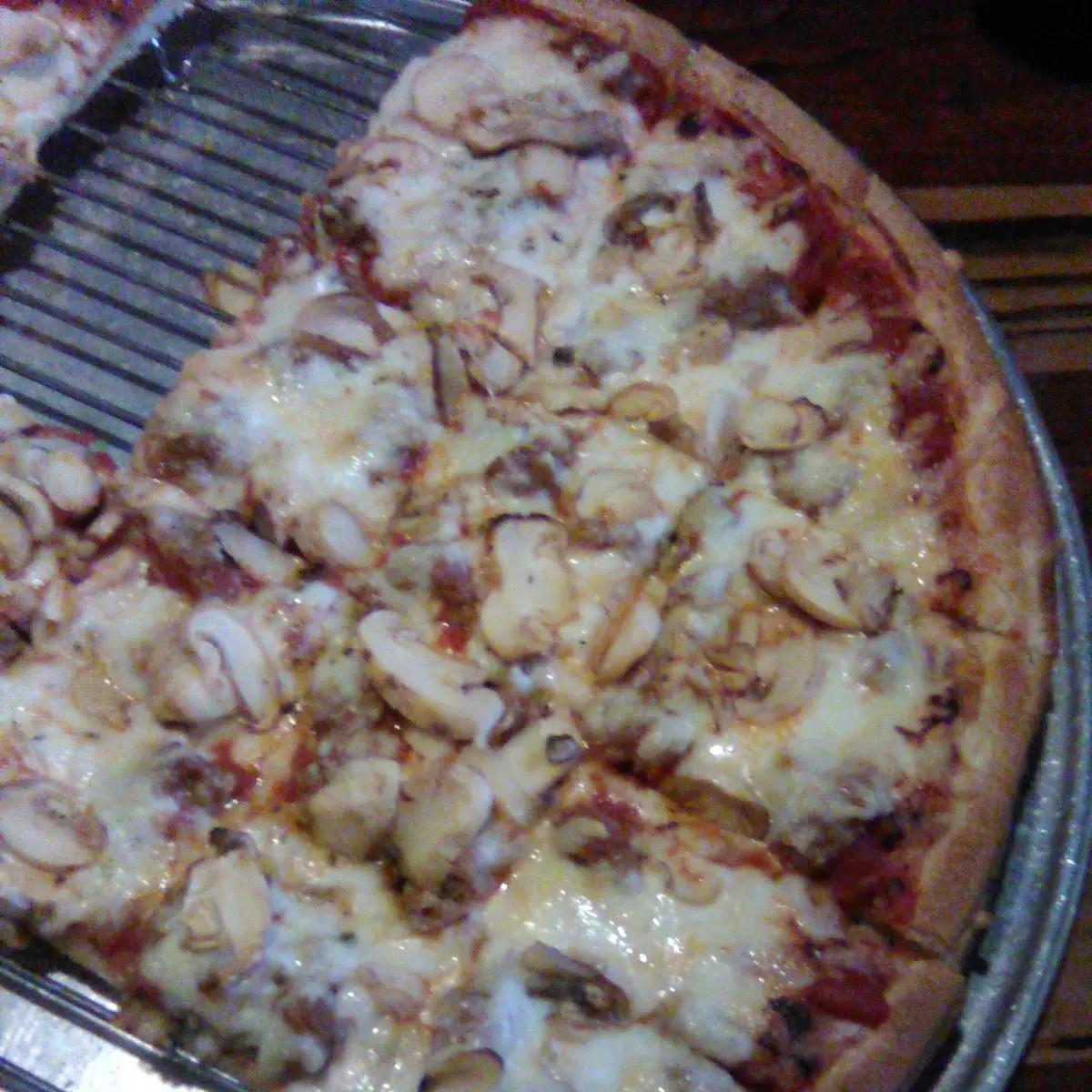 Large Sausage and Mushroom Pizza