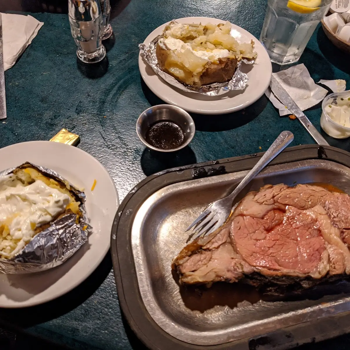 Prime Rib Baked Potato