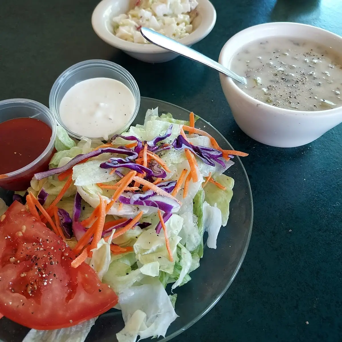 Wild Rice Soup and Salad