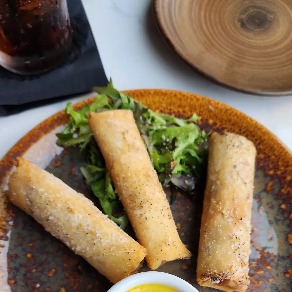 Crab and Mango Spring Rolls