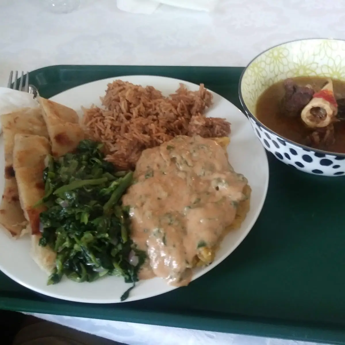Matooke and Goat Stew Beef