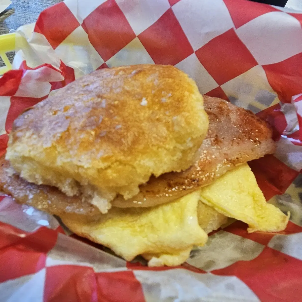 Ham and Egg Biscuit