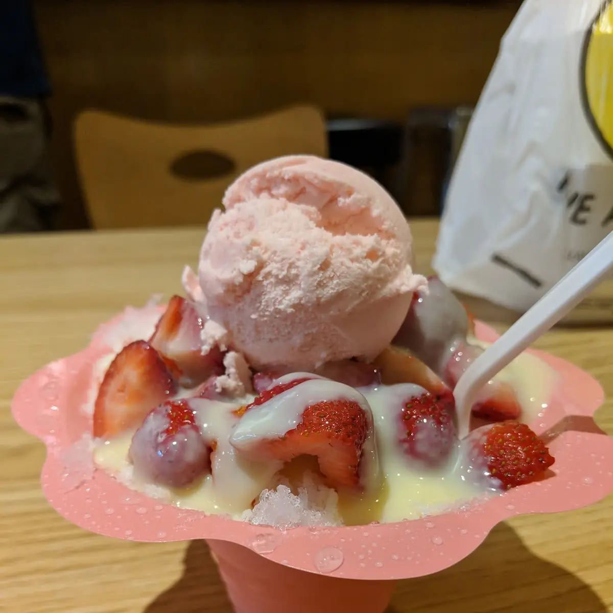 Mango Strawberry Shaved Ice
