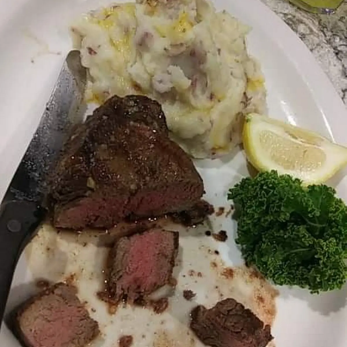 Bistro Filet with Mashed Potatoes