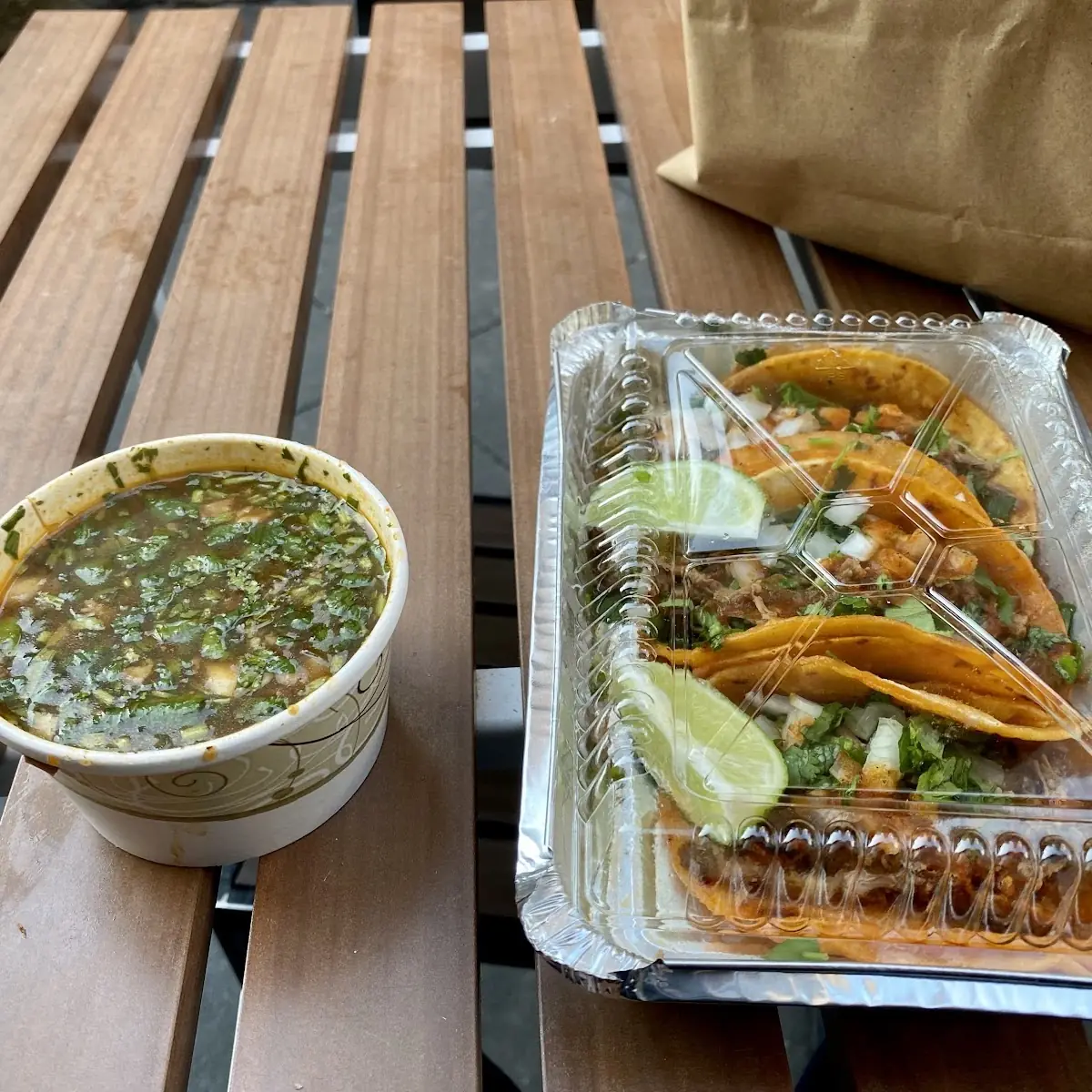 Birria Taco and Consome
