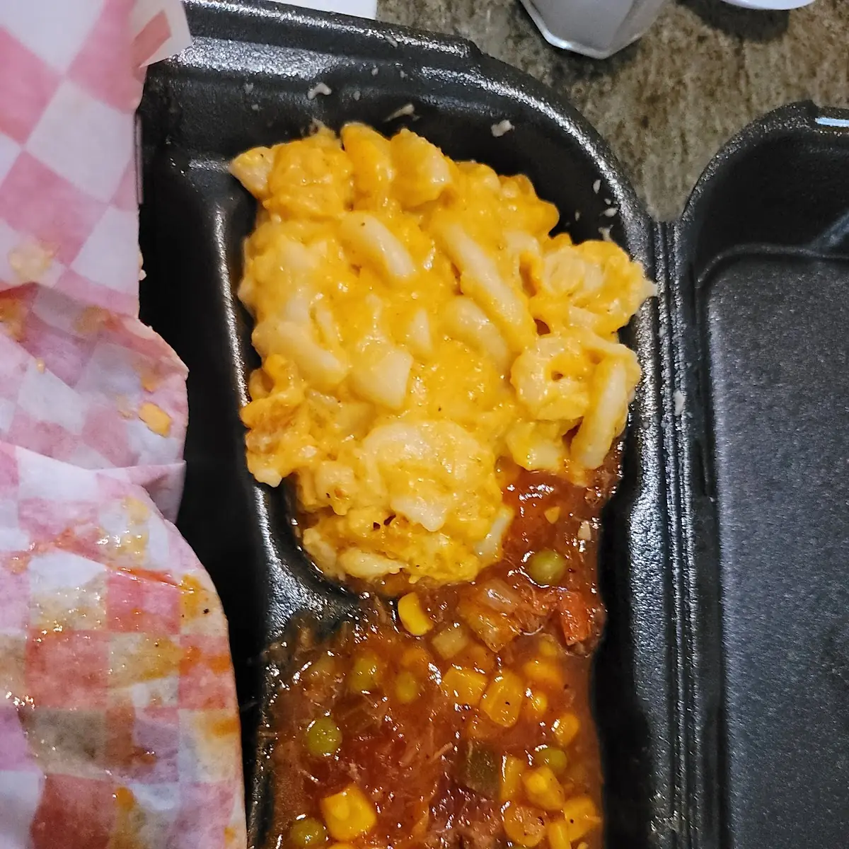 Phat Stew and Mac and Cheese
