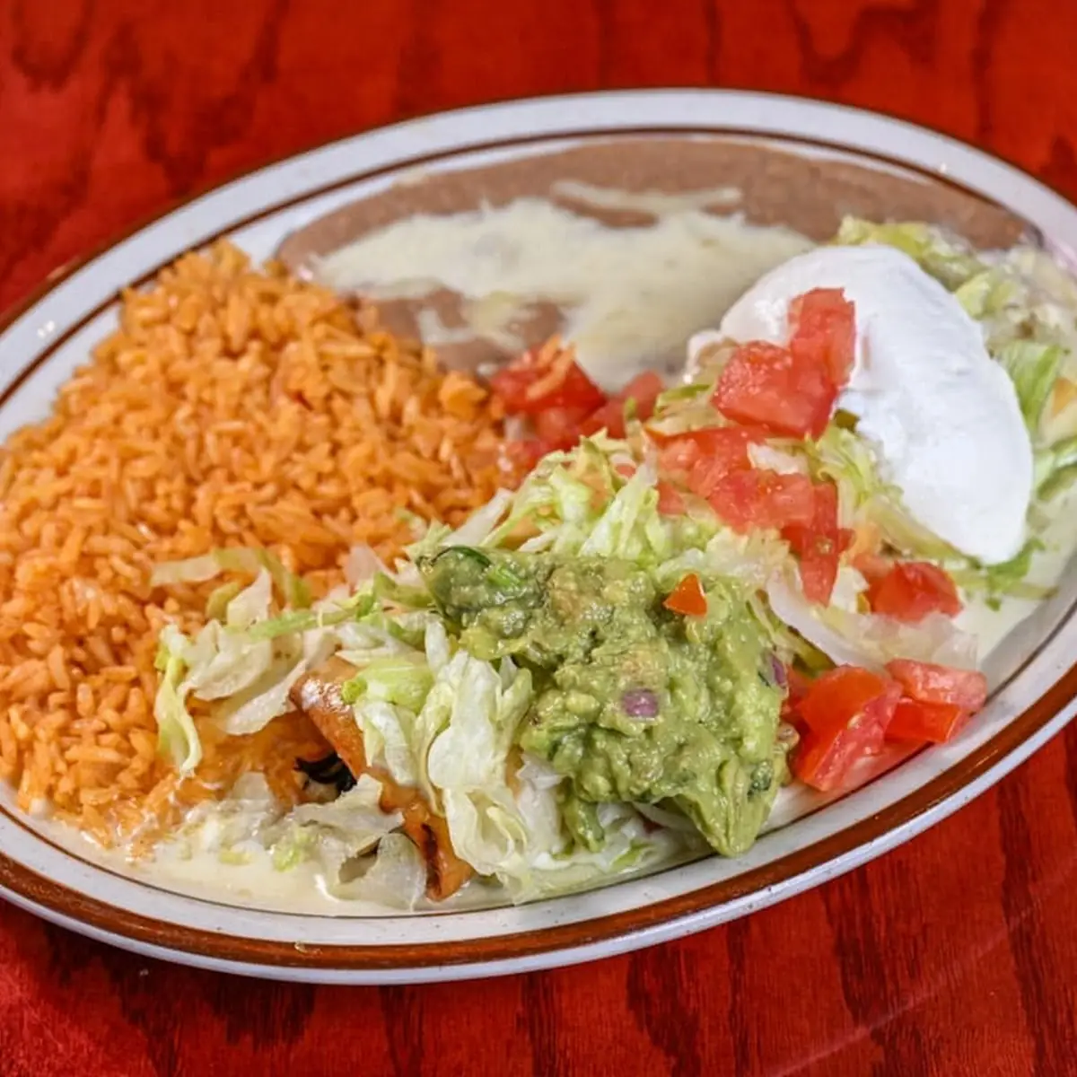 One Taco Mexican Rice and Refried Beans
