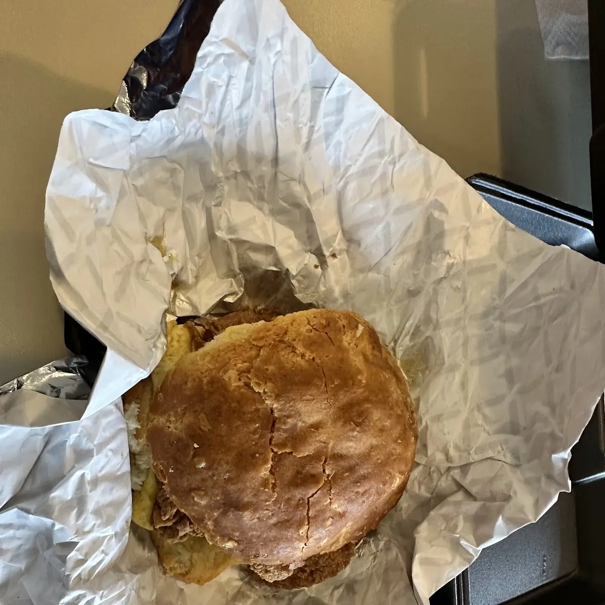 Sausage Biscuit with Egg