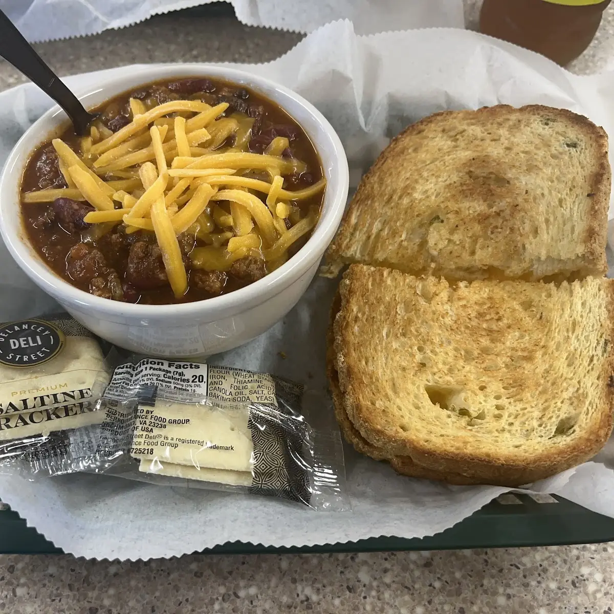Chili and Grilled Cheese